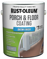 Rust-Oleum 320417 Porch and Floor Coating, Dove Gray, Liquid, 1 gal, Can
